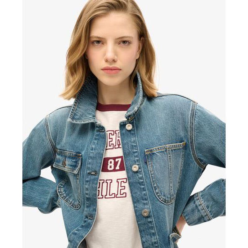 Superdry Emb Denim Chore Jacket image number 2